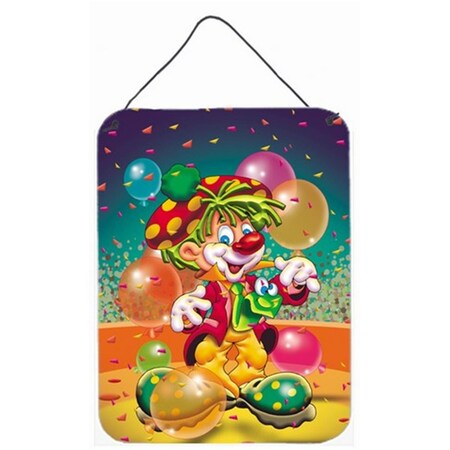 Carolines Treasures Happy Birthday Clown Wall or Door Hanging Prints APH1662DS1216